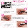 100 Pieces DIY Eyelash Extensions Set 8-16 mm Mixed Fluffy