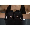 FELTER FITNESS Guante MICROPERFORADO Negro para Mujer, Gym, Pesas, Crossfit,