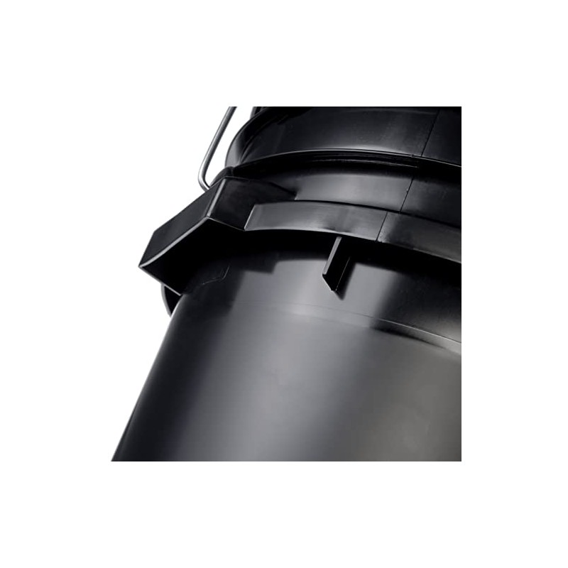 Hudson Exchange 7 Gallon HDPE Bucket, Black, (2030)