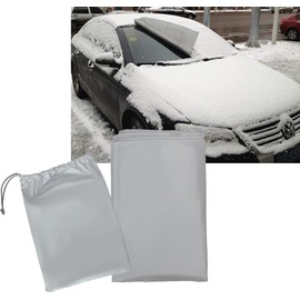 Vivo Technologies Magnetic Car Windscreen Cover Universal Frost Ice Snow Winter Cover Protector, All Seasons Screen Protector for Car Windshield Cover with Pouch