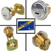 Mul-T-Lock Junior Satin Chrome Rim/Mortise Cylinder With 2 Keys and