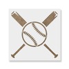 Baseball and Bats Stencil Template for Walls and Crafts -