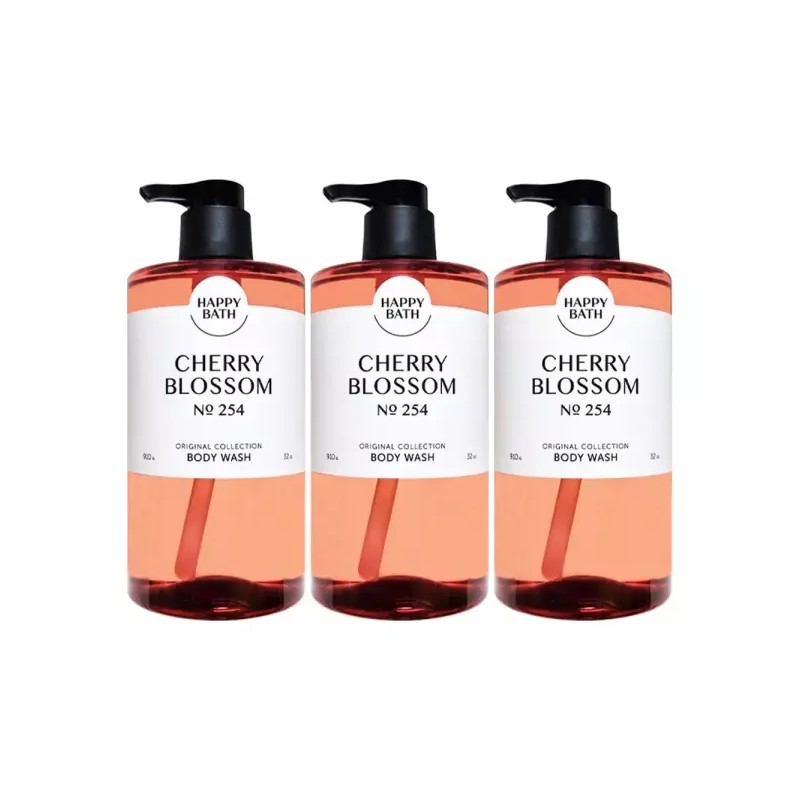 Happybath 해피바스 오리지널 컬렉션 바디워시 체리블로섬 910g X 3개 Happybath