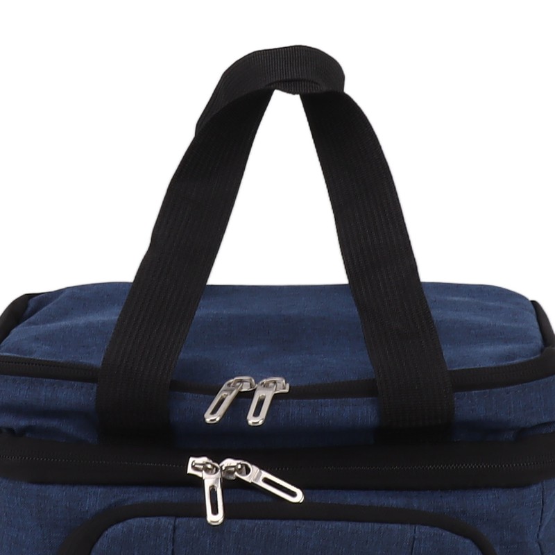 Collapsible Cooler Bag Oxford Cloth PEVA Leakproof Double Insulated Cooler