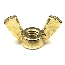 1/4-20 Solid Brass Wing Nuts 1/4-20 Butterfly Nuts (10 Pcs)