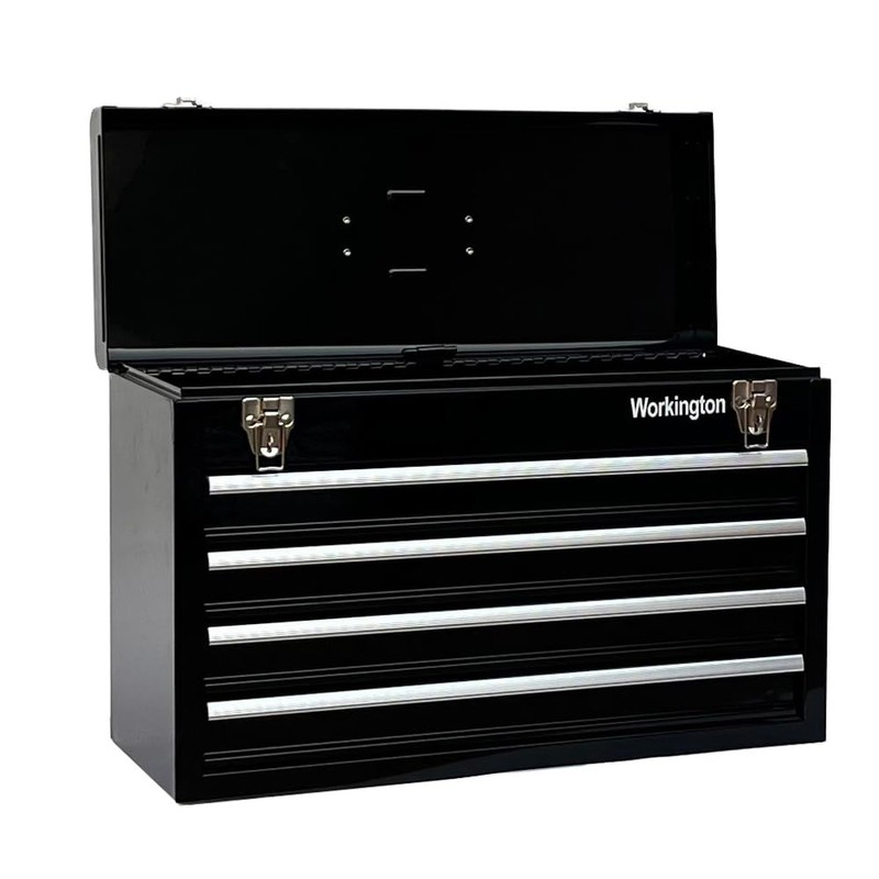 Workington Portable Metal Tool Chest with 4 Drawers, 20" 4-Drawer