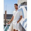 FcuteL Mens Short Sets 2 Piece Outfits Summer Fashion Quarter