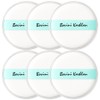 Bobigny Thick Microfiber Powder Puff, 6 Pieces / 보비니 도톰한 극세사 분첩 파우더 퍼프, 6개