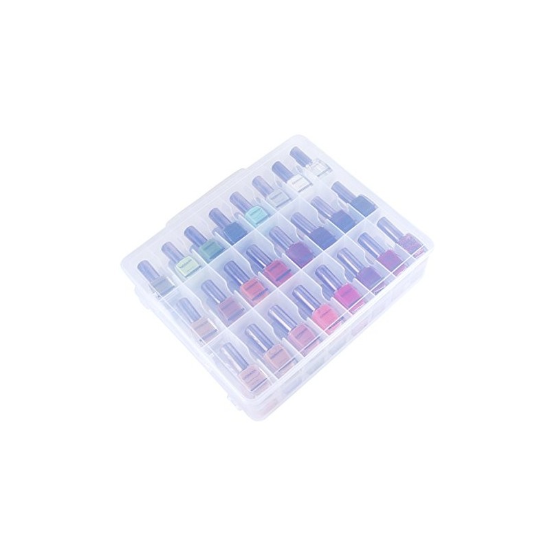 Kissbuty Universal Nail Polish Holder Organizer For 48 Bottles Adjusta
