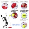 Teloon Solo Tennis Trainer Rebound Ball with String for Self