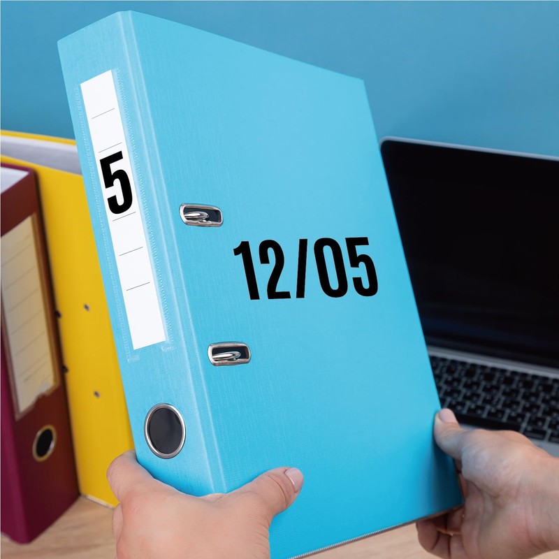 Large Number Stickers Waterproof Number Stickers Large (White, 1 Inch,