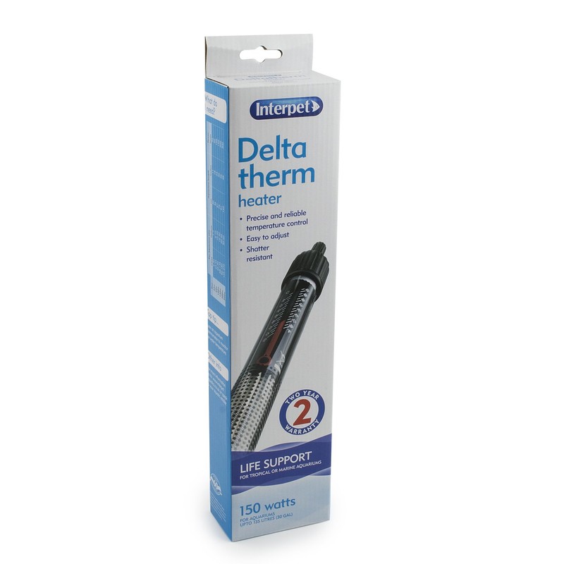 Interpet Deltatherm Aquarium Fish Tank Heater, adjustable, for Tropical and