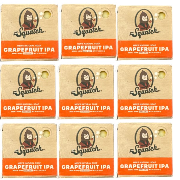 DR. Squatch 9pk Dr. Squatch Natural Bar Soap Grapefruit IPA