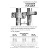 1-7/8" x 1-5/8" Chain Link Fence Gate Fork Latch -