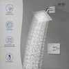 KENES Modern Brushed Nickel Shower Trim Kit, Square Shower Faucet