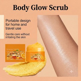Exfoliante corporal para limpiar, suavizar e hidratar la piel seca. (2PCS) Exfoliante corporal suave de cúrcuma, hidrata la piel de mujeres y hombres, hidrata la piel seca y áspera.