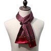XUYUZUAU Men's 100 Silk Scarf Double Layers Fashion Neckerchief Formal