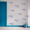 DIY Wave Wall Decals Ocean Sticker Home Nautical Decor Kids