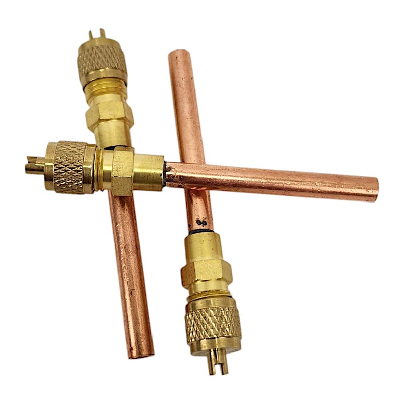 REFRIGE-AIR 3-Pack Service Access Valves – 1/4" SAE x 1/4"