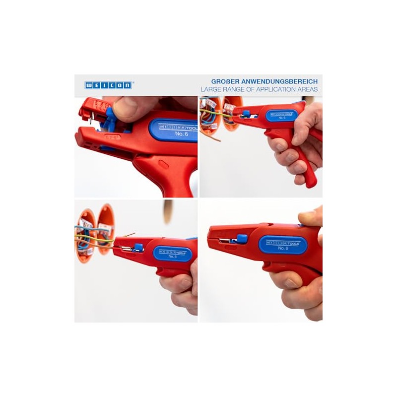 WEICON TOOLS - Pelacables automático Nº 6, pelacables para cables