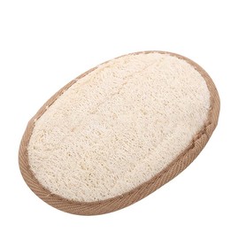 2Pcs Loofah Body Scrubber, Loofah Glove Pad for Men Women Shower Scrubber for Body and Face Loofa (Coffee, One size)
