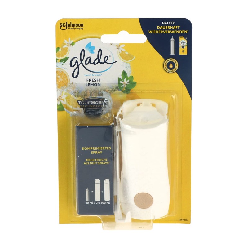 3x Glade Touch & Fresh Set Air Freshener Holder +