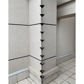 Aifeorzo Decorative Rain Chains, 8-1/2 Feet Lotus Rain Chime, Functional and Decorative Replacement for Gutters and Downspouts - Vintage Copper