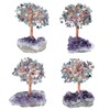 mookaitedecor Natural Fluorite Stone Crystal Tree with Amethyst Cluster Crystal
