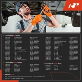 A-Premium Transmission Oil Pan with Drain Plug & Gasket Compatible with 4R70W 4R75W 4R75E AOD-E Transmission & Ford F-150 Crown Victoria Expedition Mustang & Mercury Cougar Grand Marquis Marauder