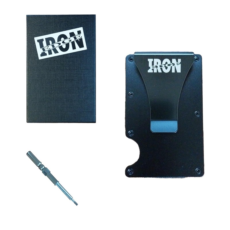 Iron Edge Wallet, RFID Blocking Card Holder for Men, Minimalist