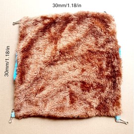 Voarge Pet Hamster Hammock Double Layer Pet Hammock Parrot Sugar Pusher Iron Rat Blue