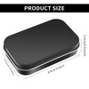 Ouligay Tins Container Rectangular Small Tin Box Metal Empty Hinged