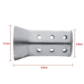 Motorcycle exhaust pipe silencer, stainless steel material, 51 mm, universal motorcycle exhaust muffler insert, baffle DB killer, exhaust pipe connection