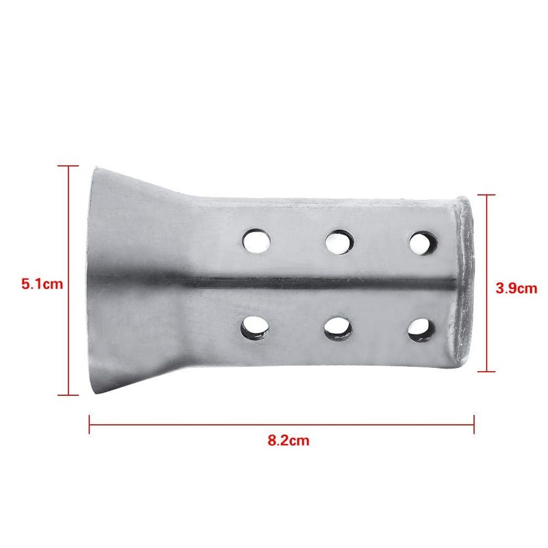 Motorcycle exhaust pipe silencer, stainless steel material, 51 mm, universal