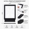 A4 Full Page Magnifier for Reading Small Print – Lightweight