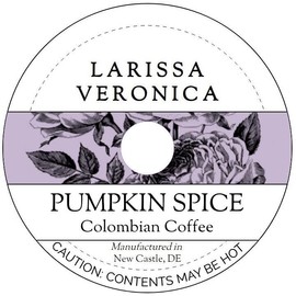 Pumpkin Spice Colombian Coffee (Single Serve K-Cup Pods) (Gourmet, Naturally Flavored, Whole Coffee Beans) (12 pods, ZIN: 577003)
