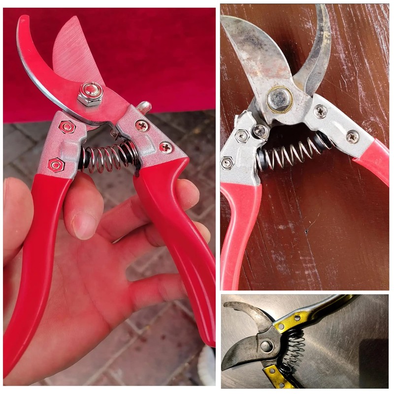 TorSor 3 Set Precision Pruner Spring Replacement with Rubber Base