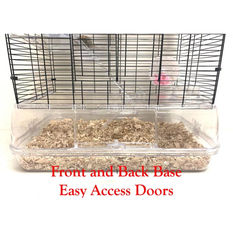 Mcage Large 3-Level Mouse Mansion Acrylic Base Gerbil Habitat Guinea