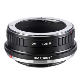 K&F Concept OM-EOS R Bayonet Adapter Lens Ring for Olympus OM Lenses to Canon EOS R-Mount Camera Canon EOS RF RP