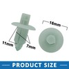 A ABSOPRO 7 mm Hole Diameter Plastic Rivet Fixing Clips