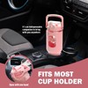 BLUEGO 40oz Glass Tumbler with Lid and Straw, Glass Water