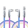 LED Light Up USB C Charging Cables 2Pack 5ft Rotating