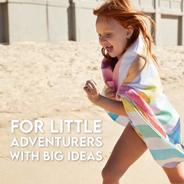 Dock & Bay Customized Beach Towel - Quick Dry, Sand Free - Compact, Lightweight - 100% Recycled - includes Bag - Summer - Unicorn Waves - Medium