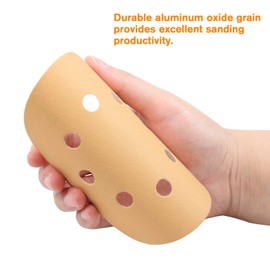 LEONTOOL 50 Pcs 5 Inches 8 Hole Dustless Hook and Loop Sanding Discs Round 220 Grit Sandpaper for Random Orbital Sander Glass Metal Automotive Polishing