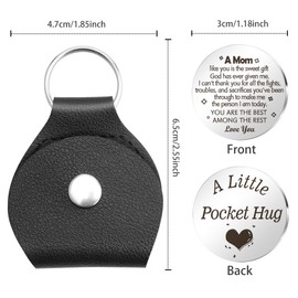 Hoosmoon Pocket Hug Token Keychain Gifts For Mom Mothers Day Gifts For Moms New Mom Birthday Gifts for Mom From Daughter Boy Mom Gifts Thank You Gifts Appreciation Gift Ideas For Mom Christmas Gifts