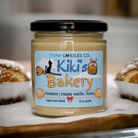 Kiki's Bakery Candle | Hand Poured Vegan Wax Blend Candle | 9 oz, 4 oz, 2 oz Snap Bar - Size: 9 oz. Jar