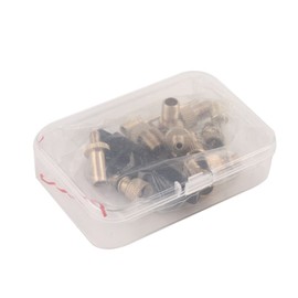 Kisangel Air Compressor Valve Adapter 14pcs Tools Valve Converter Bike Valve Adapter Set