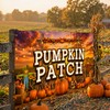 Pumpkin Patch Banner 2 x 4 ft, Thanksgiving Large Sign