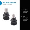 TRQ Front Lower Ball Joint Set Compatible with 2007-2014 Ford