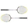 1 Pair Green Badminton Racket Set Fashionable Lightweight Comfortable Grip